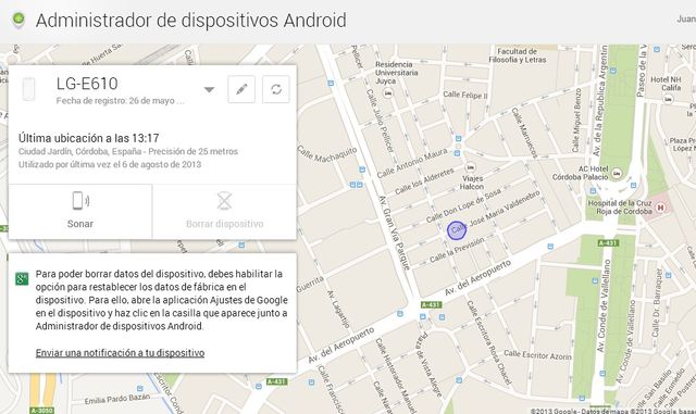 Android Device Manager ya disponible para encontrar tu móvil Android