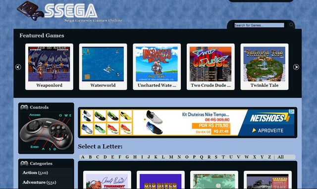 Ssega, cientos de juegos online de Sega Mega Drive para nostálgicos