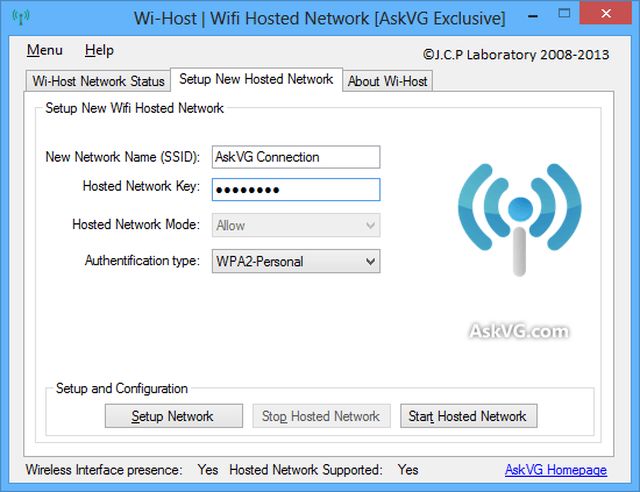 Wi-Host, crea punto de acceso WiFi compartiendo la conexión de tu PC