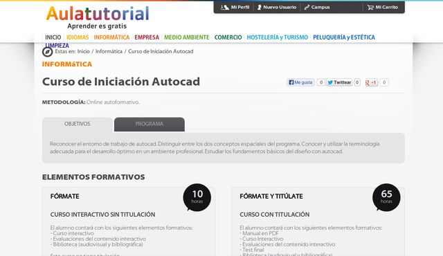 Curso de Iniciación a Autocad gratuito para seguir en línea