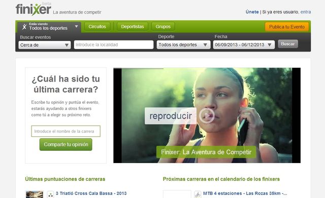 Finixer, una red social en español para los amantes del deporte