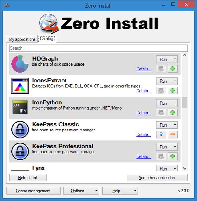 zero install