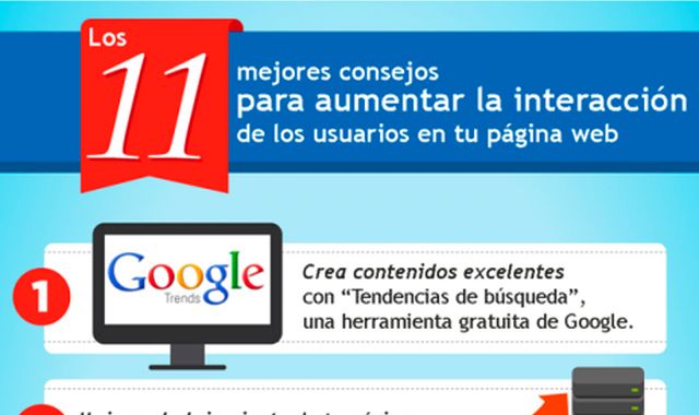 Una infografía con consejos para mejorar la interacción en tu página