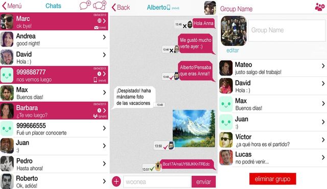 Woowos, mensajería móvil que puede borrar los mensajes del dispositivo destino