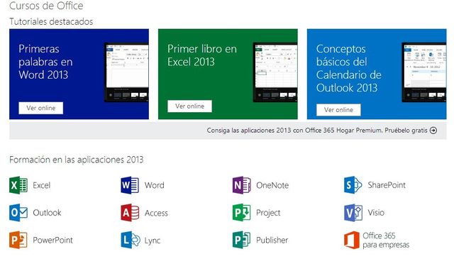 Colección de tutoriales y cursos de Microsoft Office