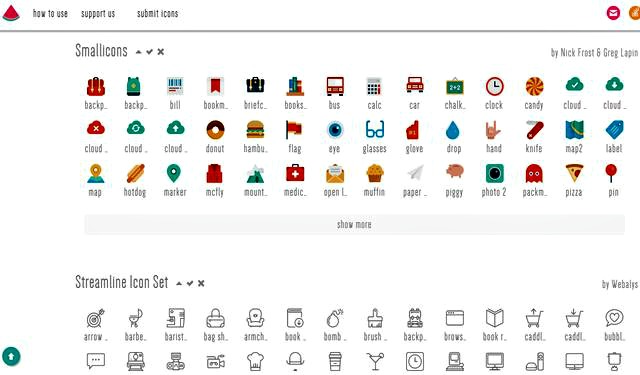 IconMelon, una gran biblioteca de iconos SVG de uso libre