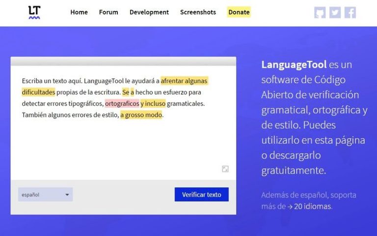 LanguageTool: Corrector Ortográfico Y Gramatical Para Más De 20 Idiomas