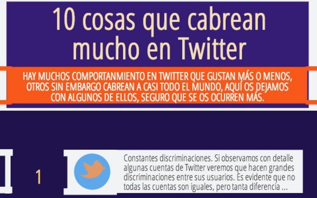 10 cosas que molestan mucho en Twitter y debes evitar (infografía)