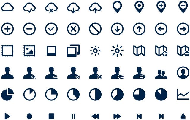 Ikons, 300 iconos vectoriales gratuitos para uso personal y comercial