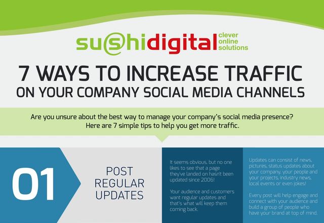 7 consejos para aumentar el tráfico en tus redes sociales (infografía)