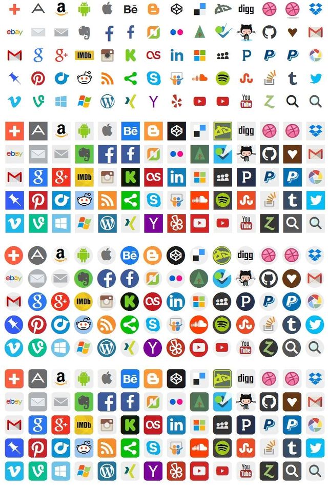 Stackicons, 60 bellos iconos sociales en formato Web Font