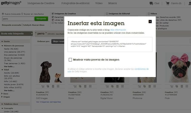 Getty Images habilita la opción de insertar parte de su colección fotográfica