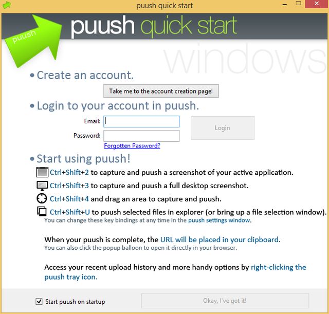 Puush, software gratuito para compartir archivos y screenshots
