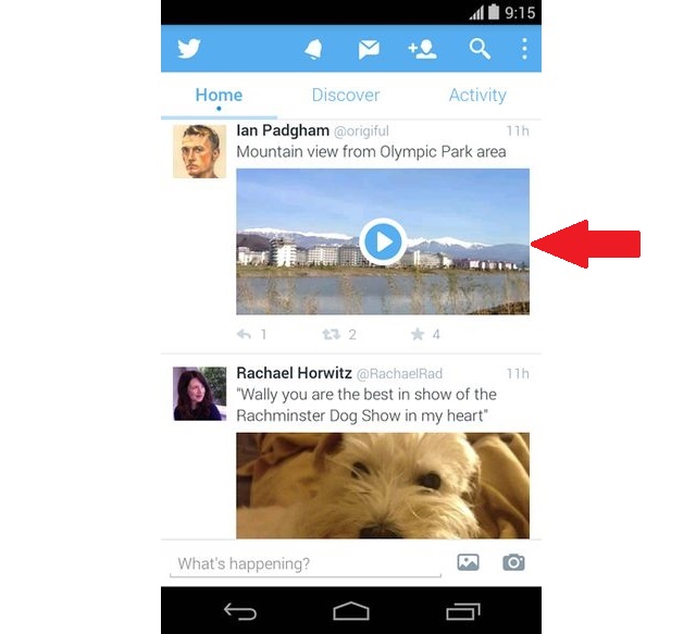 Las apps móviles de Twitter ya permiten ver los vídeos de los tweets