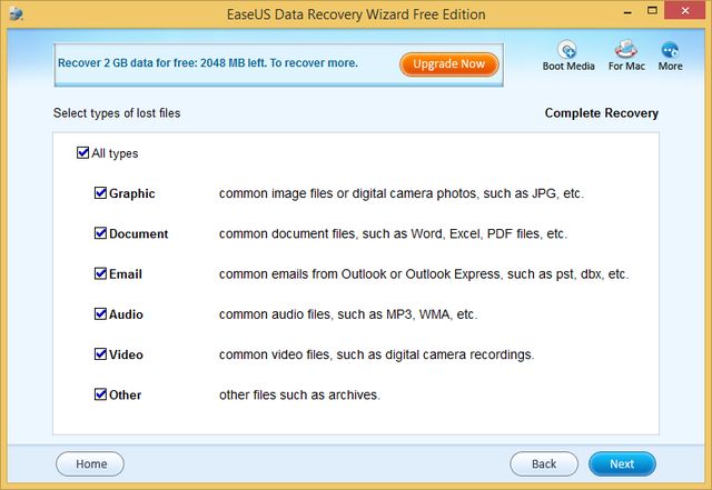 EaseUS Data Recovery Wizard Free, software gratis para recuperación de datos