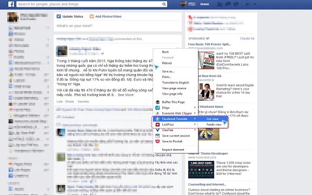 Facebook Favorite, guarda posts de Facebook para leerlos después (Chrome)