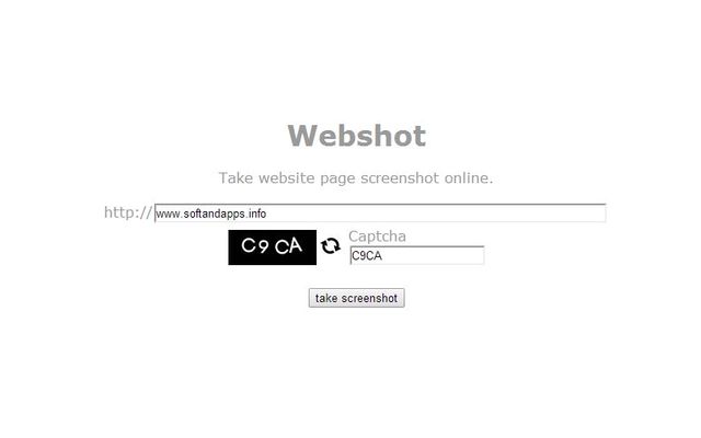 Webshot, utilidad online para tomar screenshots de páginas