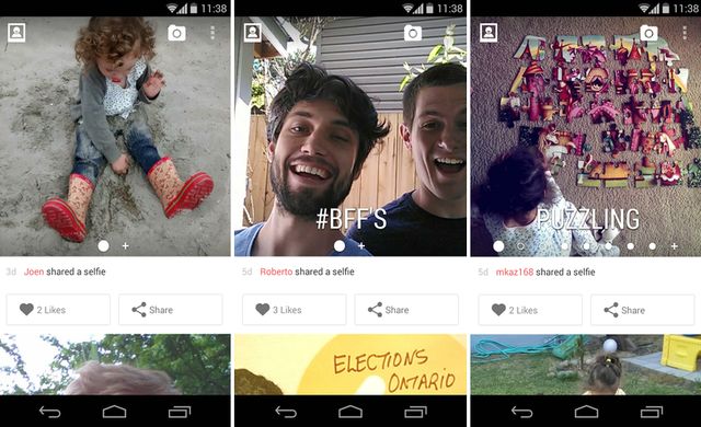Selfies, red social móvil de Selfies a lo Instagram (Android)