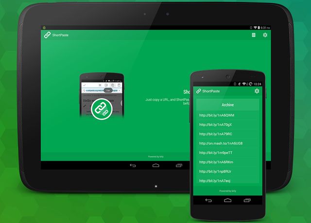 ShortPaste, acortador automático de url para Android