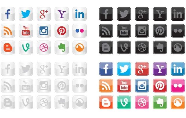 Social Icon Vectors: set de iconos vectoriales gratuitos para social media