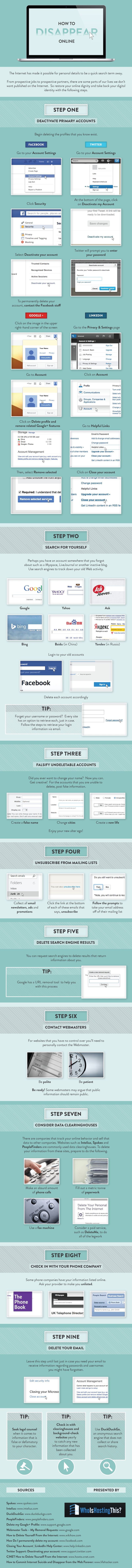 Como eliminar tu rastro de internet en 9 pasos (infografía)