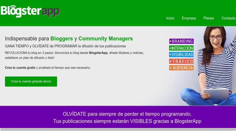 BlogsterApp: difunde los posts de tus blogs en las redes sociales