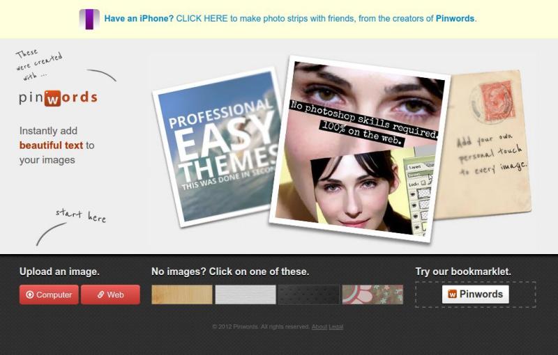 Pinwords: convierte texto en imagen y compártelo en Pinterest