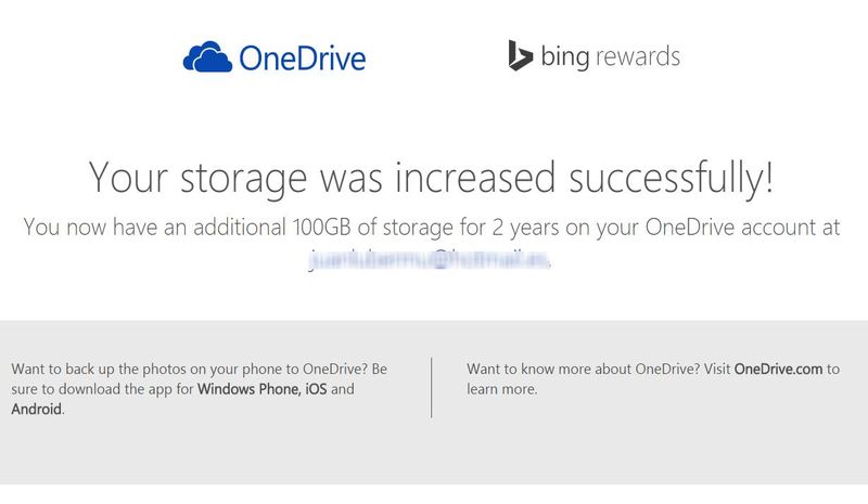Consigue 100 Gb de almacenamiento extra en OneDrive