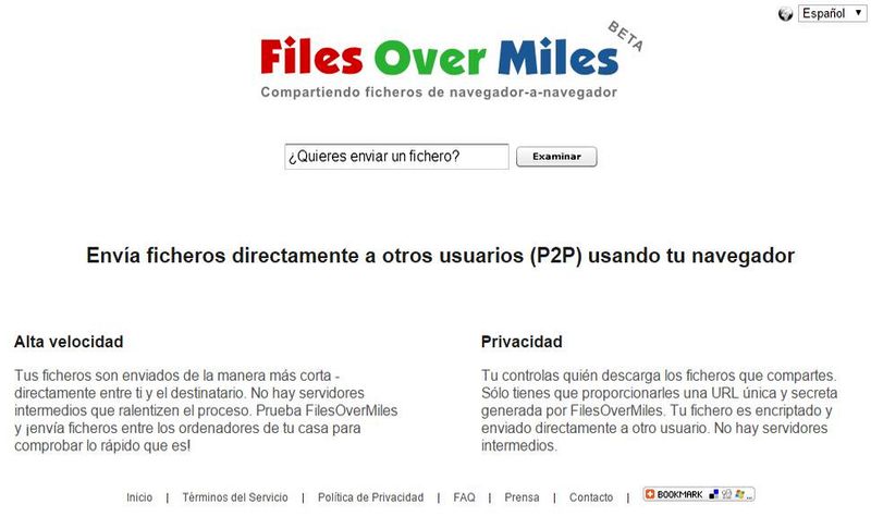 Files Over Miles: envía archivos de gran tamaño de forma segura