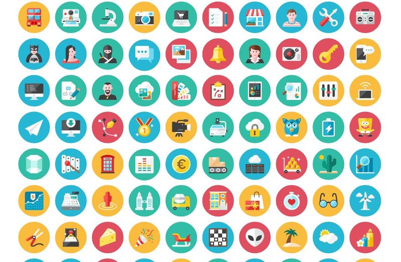 Kamelon: pack con 120 bellos iconos vectoriales gratuitos