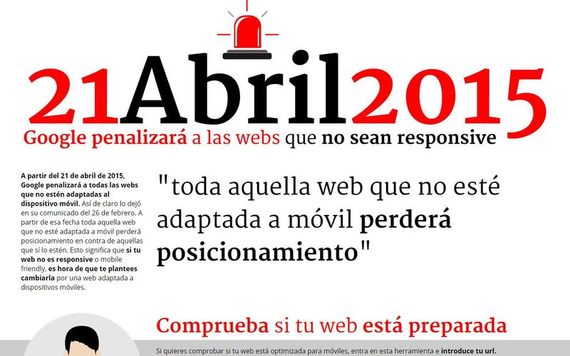 Google penalizará webs no responsive a partir del 21 de abril (infografía)