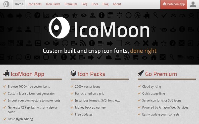 10 páginas con iconos gratuitos en formato Web Font para usar en tus sitios