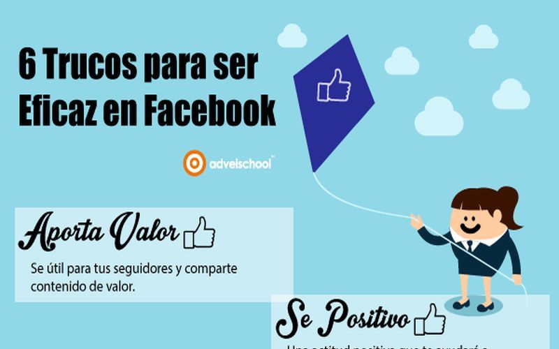 6 simples trucos para ser más eficaz en la red social Facebook (infografía)