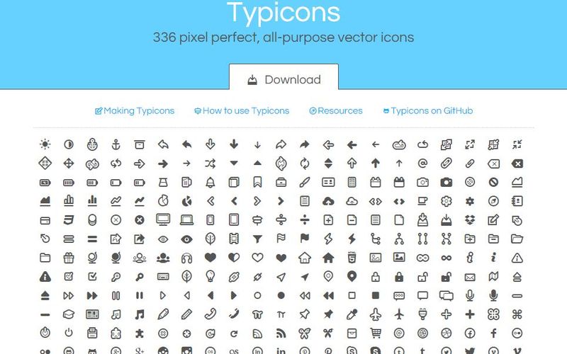 10 páginas con iconos gratuitos en formato Web Font para usar en tus sitios