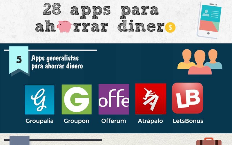 Las 28 apps móviles que nos ayudan a ahorrar (infografía)