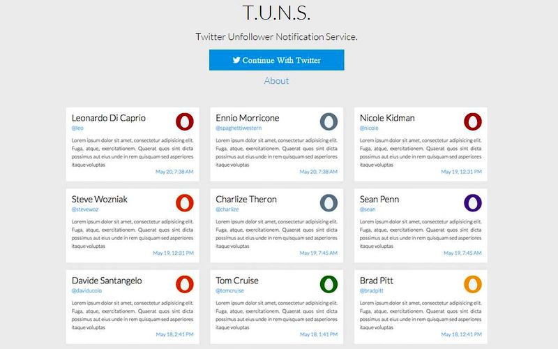 TUNS: recibe notificaciones cuando te dejan de seguir en Twitter
