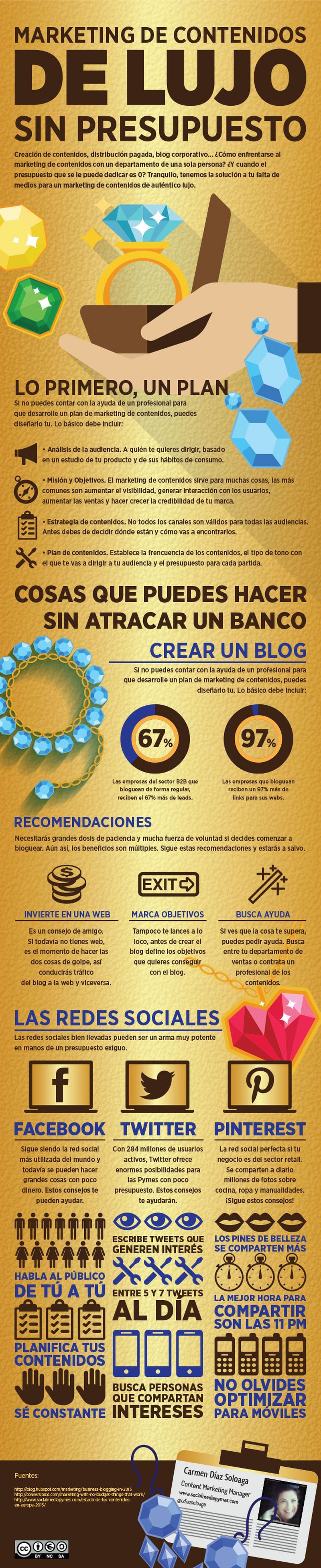 ¿Cómo hacer un excelente Marketing de Contenidos a coste cero? (infografía)