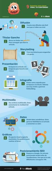 9 tips para hacer contenidos virales (infografía)