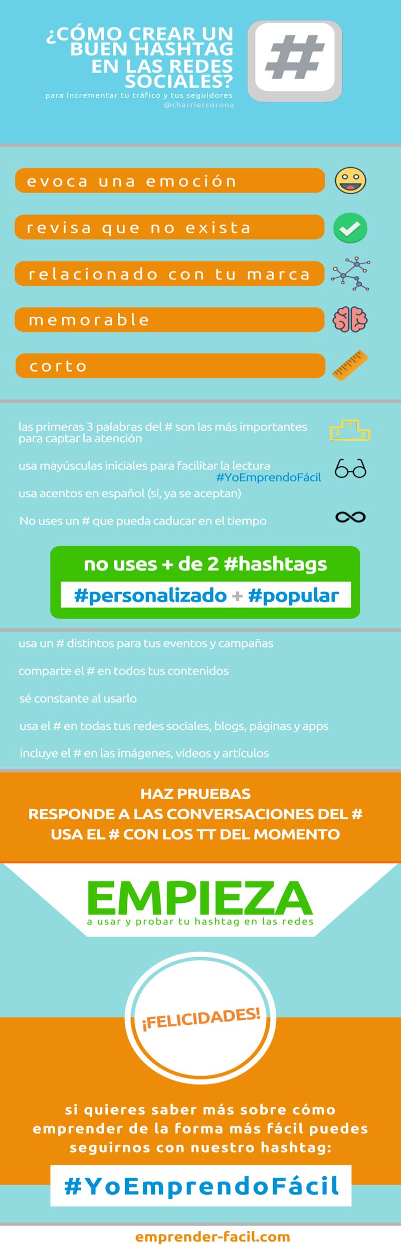 Cómo Crear Hashtags Efectivos En Las Redes Sociales Infografía 7733