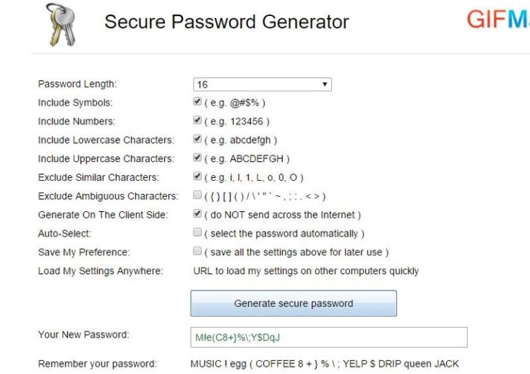 safe password generator