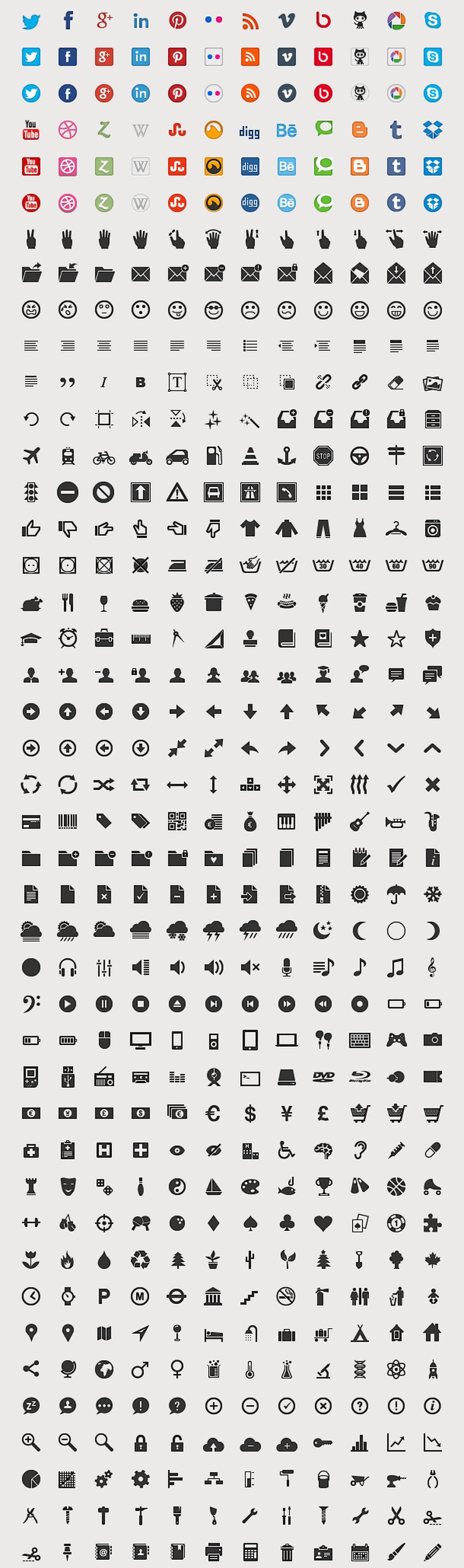 516 Icons: más de 500 iconos variados gratuitos