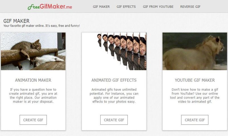 FreeGifMaker: 4 utilidades web para crear y editar GIF animados