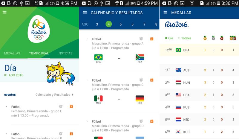Juegos Olímpicos Río: seguimiento desde la web y apps oficiales