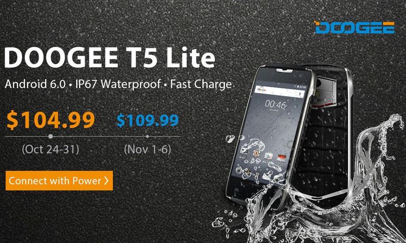 Doogee T5 Lite: disponible la versión Lite del smartphone irrompible