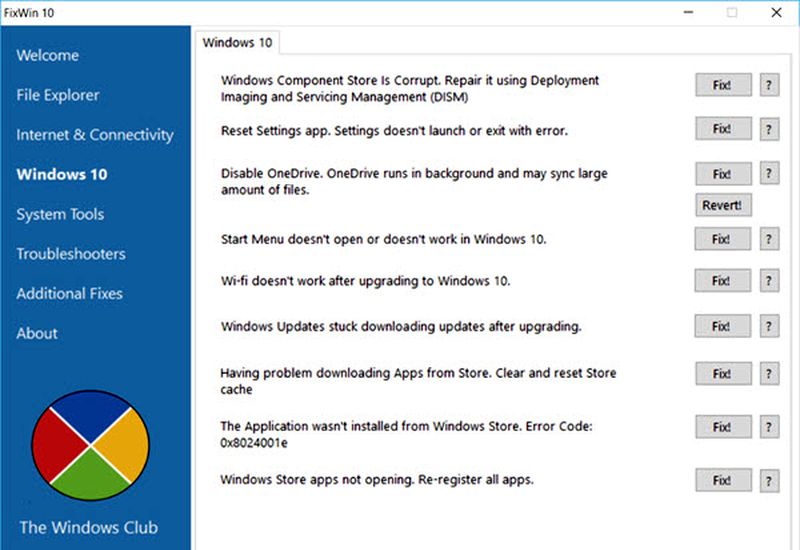 Solucionar problemas en Windows 10 con FixWin y un clic