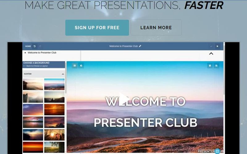 Presenter Club: crea presentaciones y compártelas, gratis y online