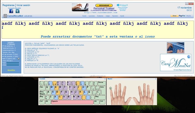 Aprende y practica Mecanografía con este software gratuito