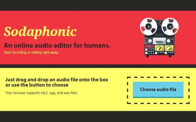 Sodaphonic: Editor De Audio Online Gratuito Que Te Va A Gustar