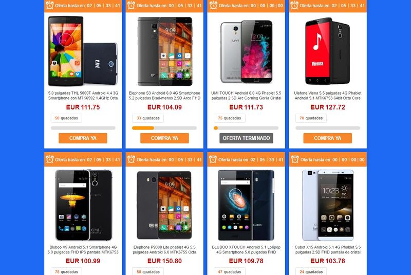 Superofertas en teléfonos, tabletas y relojes inteligentes