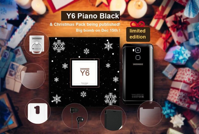 Doogee Y6 Piano Black en oferta y edición limitada para Navidad